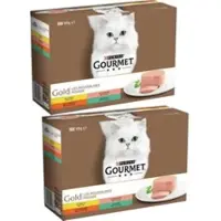 Gourmet 2x Gold - Mousse Mix Multipack - Kattenvoer - 12x85g