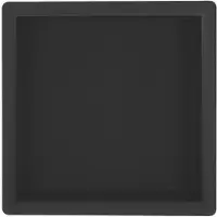 Wiesbaden - Sunk Inbouwnis - 30 x 30 x 7 cm - Mat Zwart