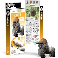 Eugy 3D Puzzel - Gorilla - Wilde Dieren - Duurzaam - Verzamel Ze Allemaal - 6 Jaar