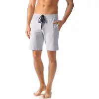 Mey Enjoy Regular Fit Korte joggingbroek lichtgrijs, Effen