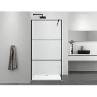 Badstuber Femm douchewand 115x195cm zwart
