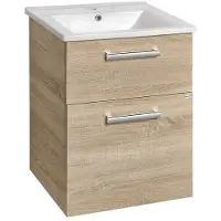 Aqualine Vega onderkast 51.5x43.6x72.6cm eiken