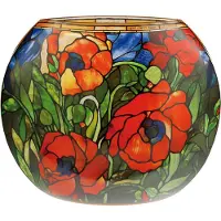 Goebel - Louis Comfort Tiffany | Vaas Oosterse papaver 26 | Artis Orbis - glas - 26cm