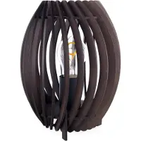 Groenovatie Houten Tafellamp - E27 Fitting - Met Aan/Uit Knop - ⌀ 215 x 250 mm - Walnoothout