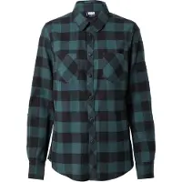 Urban Classics Blouse cyaan blauw / zwart