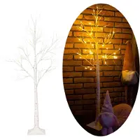 Springos LED Boom | Lichtboom | Lichttakken | Kerstdecoratie | 210 cm | 144 LED | Warm Wit