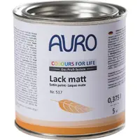 Auro Houtverf - Aflak - Zijdemat - Wit - (Nr 517) - 0,375L