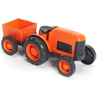 Green Toys Speelgoed tractor met aanhangwagen -