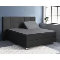 Primaviera Deluxe Splittopper Hoeslaken Satin Anthracite Satijn-180 x 220 cm