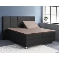 Primaviera Deluxe Splittopper Hoeslaken Satin Taupe Katoensatijn-160 x 200 cm