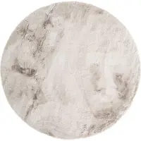 By-Boo Vloerkleed Carpet Zena Round - Beige (200 cm)