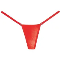 Allure Lingerie Adore Wetlook String - Rood
