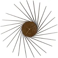 Karlsson - Wandklok Helix XL - Donker hout