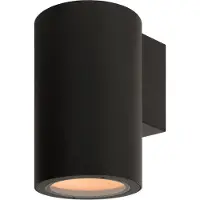 Lucide VOLANTIS - Wandspot / Wandlamp Binnen/Buiten - 1xE27 - IP54 - Zwart