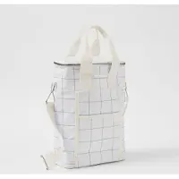 Sunnylife Koeltas Canvas Check Coconut 8,5 L