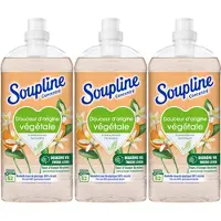 Soupline Wasverzachter Plantaardige Zachtheid Gerecycleerde Oranjebloesem 3 x 1,3L - 156 Wasbeurten
