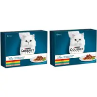 Gourmet 2x Perle - Mini Filets in Saus - Kattenvoer - 12x85g