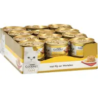 Gourmet 24x Gold - Hartig Torentje Kip & Wortel - Kattenvoer - 85g