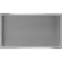 Mueller Round inbouwnis 30x60x10cm RVS