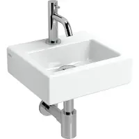 Clou Fonteinset InBe Rechthoek Wit Keramiek en Chroom