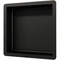 Brauer Black Edition inbouwnis 30x30cm zwart mat