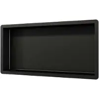Brauer Inbouwnis 60x30cm mat zwart