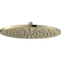 Regn Hoofddouche Rond 30cm - Geborsteld Goud PVD - Messing - Kranen, Douchekranen, Hoofddouches - 8720297692024 - Kranen, Douchekranen, Hoofddouches