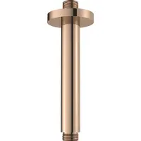 Regn Plafondarm Inkortbaar 7,5-16cm Geborsteld Koper PVD - Messing - Kranen, Douchekranen, Hoofddouche Houders - 8720297691973 - Kranen, Douchekranen, Hoofddouche houders