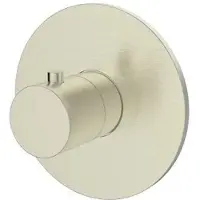 Regn Losse Inbouwthermostaat Geborsteld Nikkel PVD - Kranen, Badkranen, Inbouw Badkranen - 8720297692369