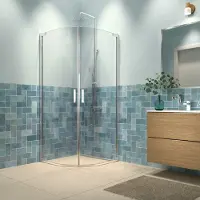 Sealskin - Douche Hoekinstap Inc 90 X 200cm - Chroom Profiel - 8 Mm Helder Glas