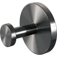 Brauer Handdoekhaak gunmetal geborsteld PVD