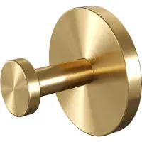 Brauer Handdoekhaak Gold Wandmontage met PVD coating Geborsteld Goud