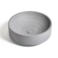 Ideavit Deco Opzetwastafel Rond 45,5cm - Beton - Wastafels, Opzetwastafels