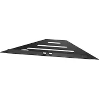Smedbo Sideline Hoekplanchet 20x20cm Voor Tegelvoeg - Mat Zwart - Accessoires, Wastafel accessoires, Planchetten - 7391447091304