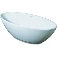Luca Primo Vrijstaand Bad 180x80,5cm - Ovaal Acryl Glans Wit - Baden, Vrijstaande Baden