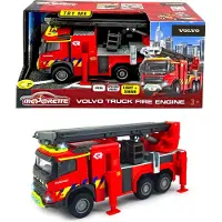 Majorette Grand Series - Volvo FMX Brandweerwagen BE - Metaal - Licht en Geluid - 19 cm - Speelgoedvoertuig