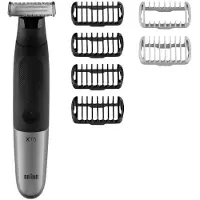 Braun Series XT5 elektrisch scheerapparaat voor heren en hybride trimmer, gezicht + lichaam, duurzaam mes en reisetui zwart, XT5200