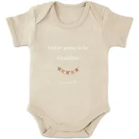 Yoursurprise Romper bedrukken - Korte mouw - Beige - 86/92