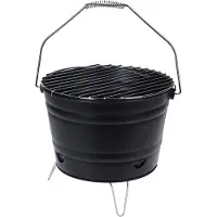 Koopman BBQ Barbecue Emmer Tafelmodel met Grill - Ø 27 cm Houtskool