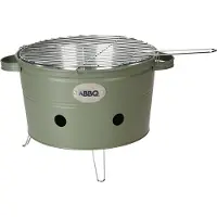 H&L teil Ø34,5cm mat groen groen Metaal BBQ Barbecue