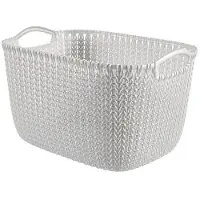 Curver Knit Opbergmand - L - 19L - Wit