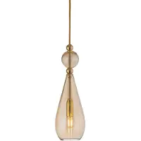 Ebb & Flow Glazen hanglamp Smykke M, dimbaar, messing / goud, Woon-/ Eetkamer, Glas, Scandinavisch, hanglamp