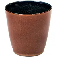 Serax Terres de Rêves beker cilindervormig 250 ml ø 7,5 stoneware rust-donkerblauw