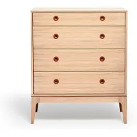 Mavis Höllviken kast_x000C_ eik witgepigmenteerd, 4 lades