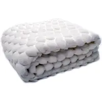 Ceannis Egg Plaid 130x170 Cm Wit - Plaids & dekens Acrylic (Textile) White - 11901