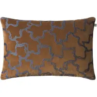 Chhatwal & Jonsson Chand Kussenhoes 40x60 Cm / Zeeblauw - Decoratieve kussens & hoezen Fluweel Cognac - CC210282-16V
