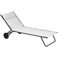 Lafuma Miami Batyline Sun Bed - Ligstoelen en ligbedden Staal Duo Ecume - LFM2720-6900