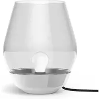New Works Design tafellamp Bowl, alu / grijs / zink, Woon-/ Eetkamer, metaal, Design, tafellamp