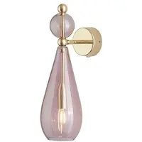 Ebb & Flow Smykke Wandlamp Obsidian | Gold E14 IP20