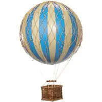 Authentic Models Floating The Skies Luchtballon 13x8.5 Cm Blauw - Decoratieve accessoires Papier Blue - AP160D